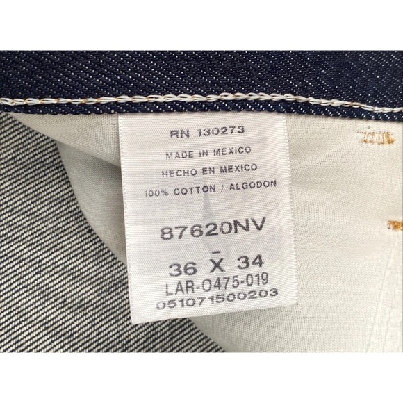 Vtg Rustler Mens 36x34 Straight Leg Regular Fit Heavyweight Denim Jeans - Picture 12 of 13